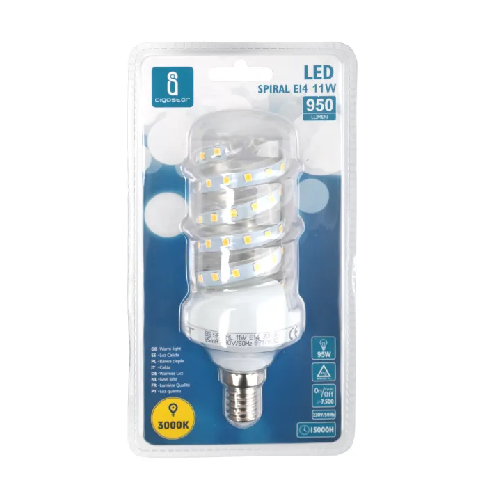 Bombilla de Espiral LED B5 11W E14 - AIGOSTAR