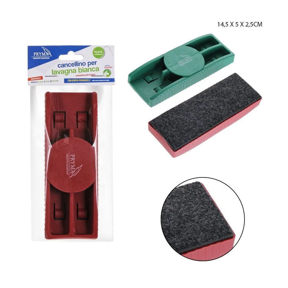 Borrador de Pizarra 14.5x5x2.5cm Limpieza Efectiva con Pryma