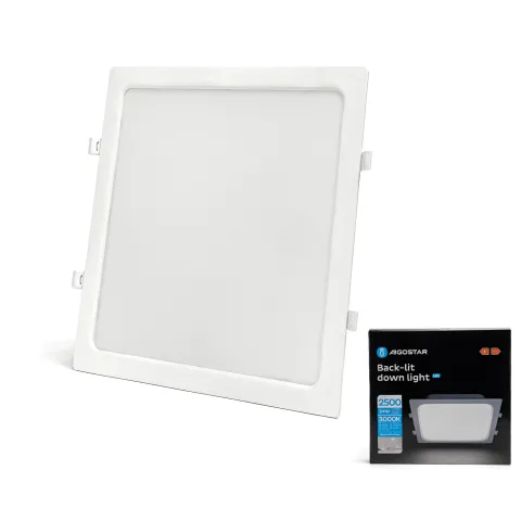 Plafon LED Cuadrado E6 24W Corte 265mm - AIGOSTAR