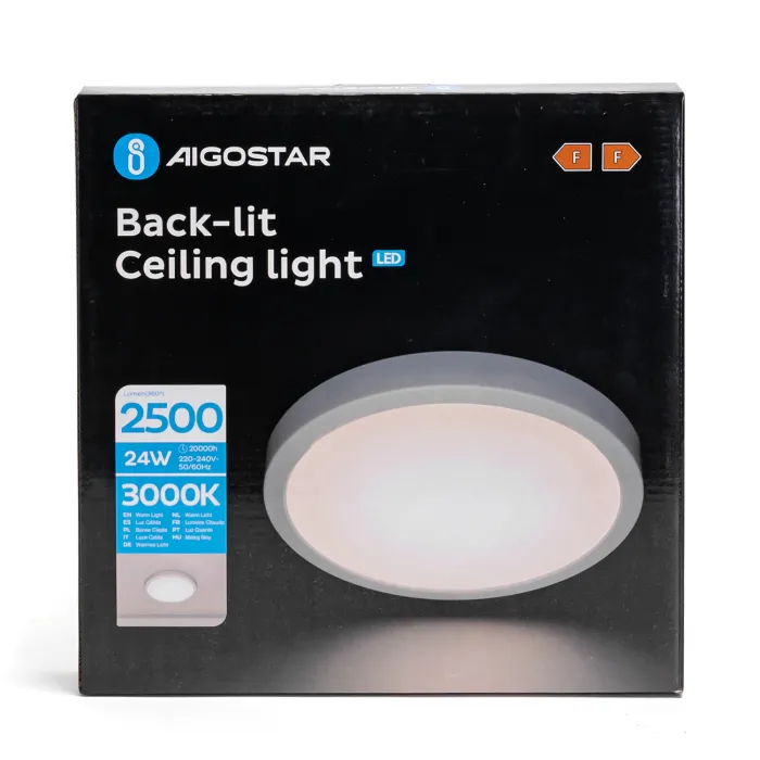 Plafon LED Circular E6 24W Ø289mm - AIGOSTAR