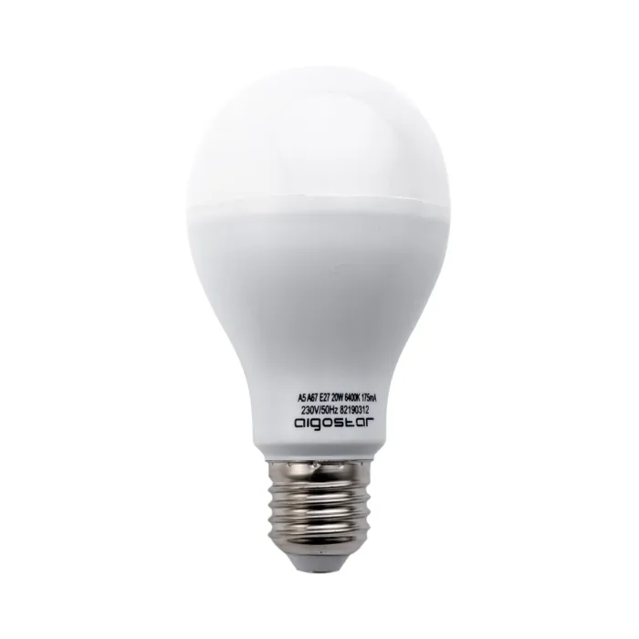 Pack 5 Bombilla LED A5 A67 20 W E27 - Aigostar, Fria 6400K