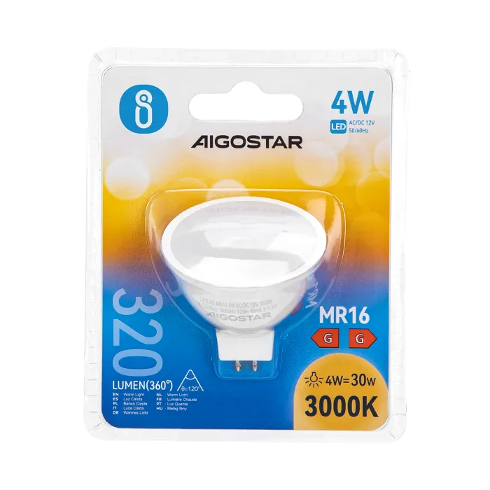 Bombilla LED A5 MR16 4W - AIGOSTAR