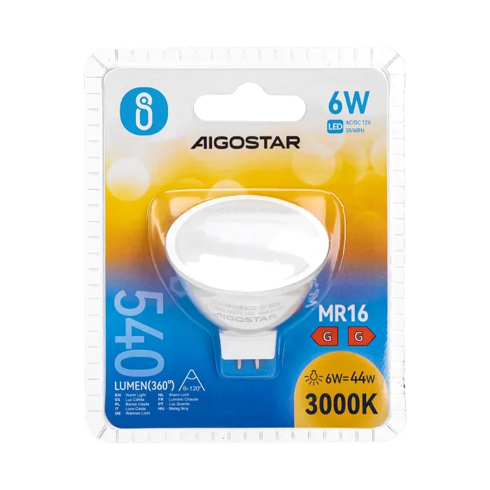 Bombilla LED A5 MR16 6W - AIGOSTAR