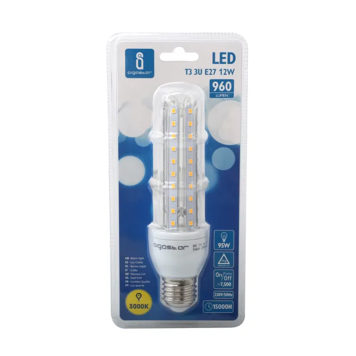 Bombilla LED B5 T3 3U 12W E27 - AIGOSTAR