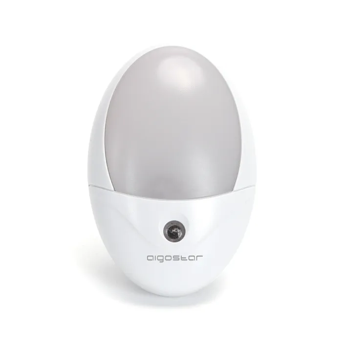 Luz LED nocturna con sensor de día/noche 1 W - Aigostar, Fria 6500K
