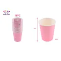 Pack de 16 Vasos de Cartón Rosa de 9 cm para Tus Fiestas PartyGO