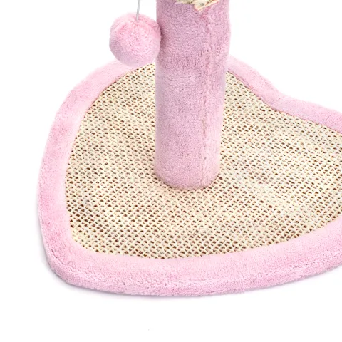 Rascador Árbol para Gatos en Forma de Corazón(Rosa,L33.5*W33.5*H38c...