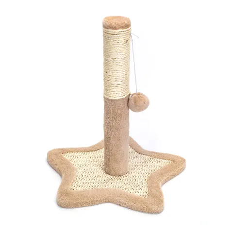 Rascador Árbol para Gatos en Forma de Estrella(Beix,L33.5*W33.5*H38cm) - NOBLEZA