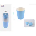 Pack 16 Vasos de Cartón Azul 9cm Resistentes y Versátiles PartyGO