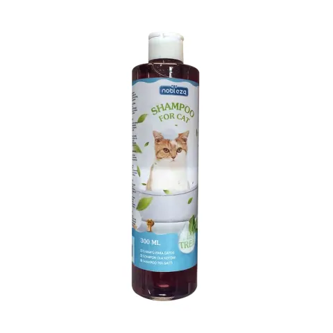 Champú para Gatos con Aroma a Árbol de Té - Uso General 300ml - NOBLEZA