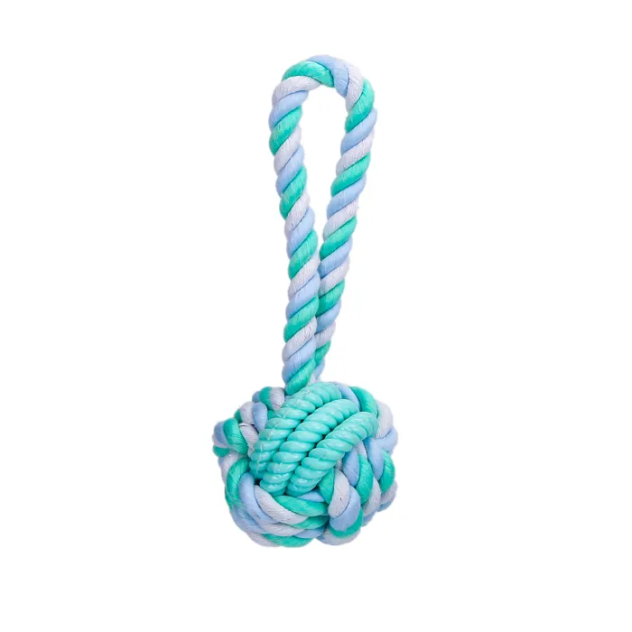 Juguete de Cuerda de Algodón Bola para Mascota - Nobleza, Verde