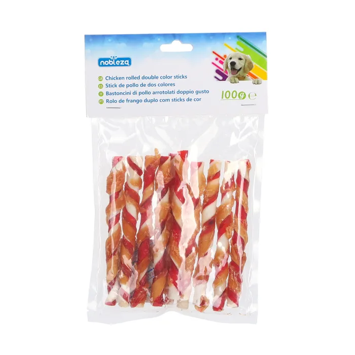 Snacks de Tiras de Pollo para Perros (L12.5cm, 100g) - NOBLEZA: Del...