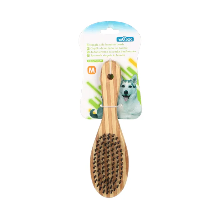Cepillo Ecológico de Bambú para Mascotas - Nobleza, M
