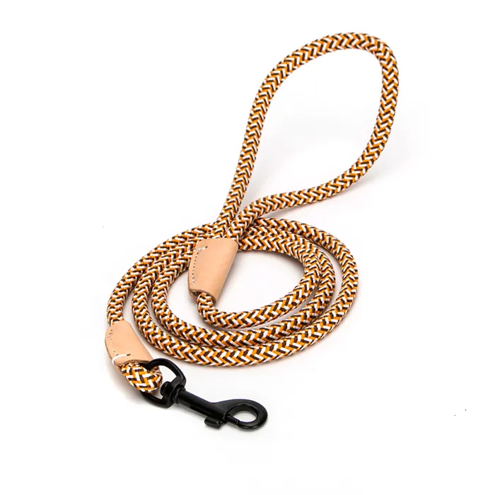 Correa de cuerda redonda para mascota - Nobleza, Morado, S