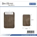 Alfombra de baño de microfibra marrón 40×60 cm- B&G HOME