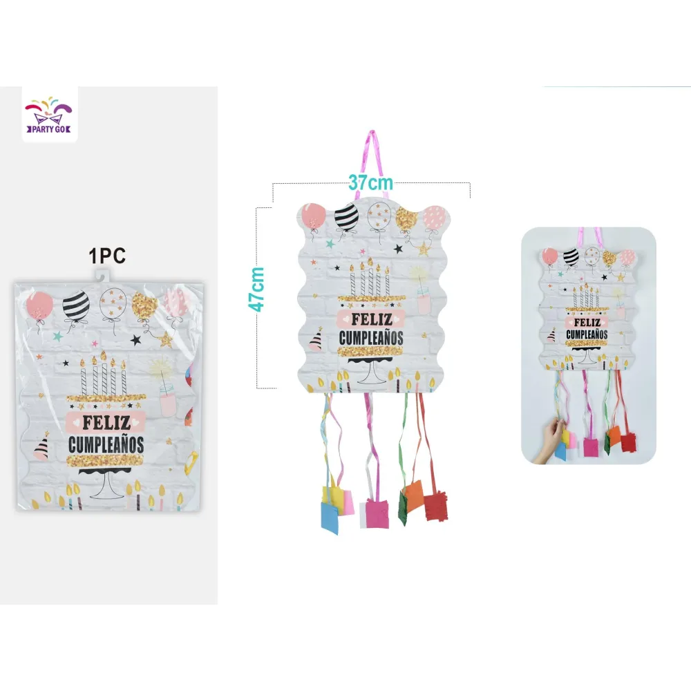 Piñata de pastel español de 37x47 cm PartyGO