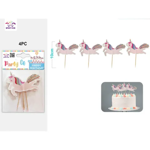 Decoración para pastel de unicornio - PartyGO