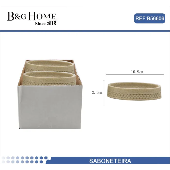 Jabonera de Resina 10.9x2.1 cm - B&G HOME