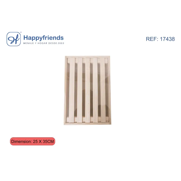 TABLA PARA CORTAR PAN madera 25x35CM - HAPPY FRIEND