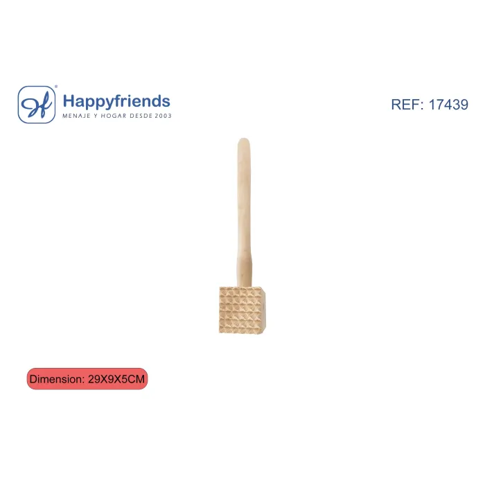 Mazo de Madera para Carne 29x9x5cm - Happy Friend