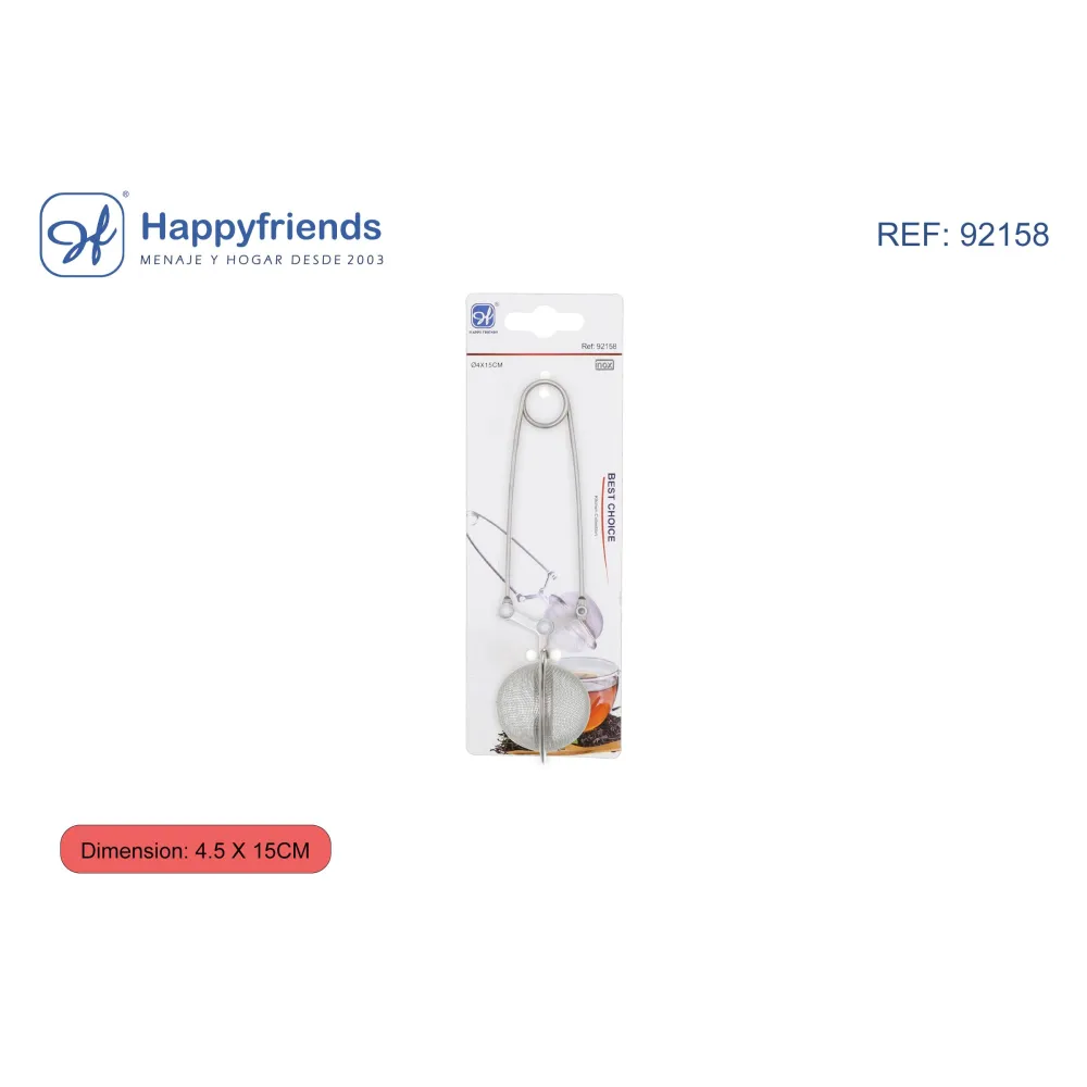 Pinza para Bola de Té Inoxidable de 4.5x15cm - Happy Friend
