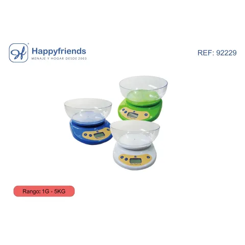 Báscula de Cocina Digital de 1g-5kg - Happy Friend