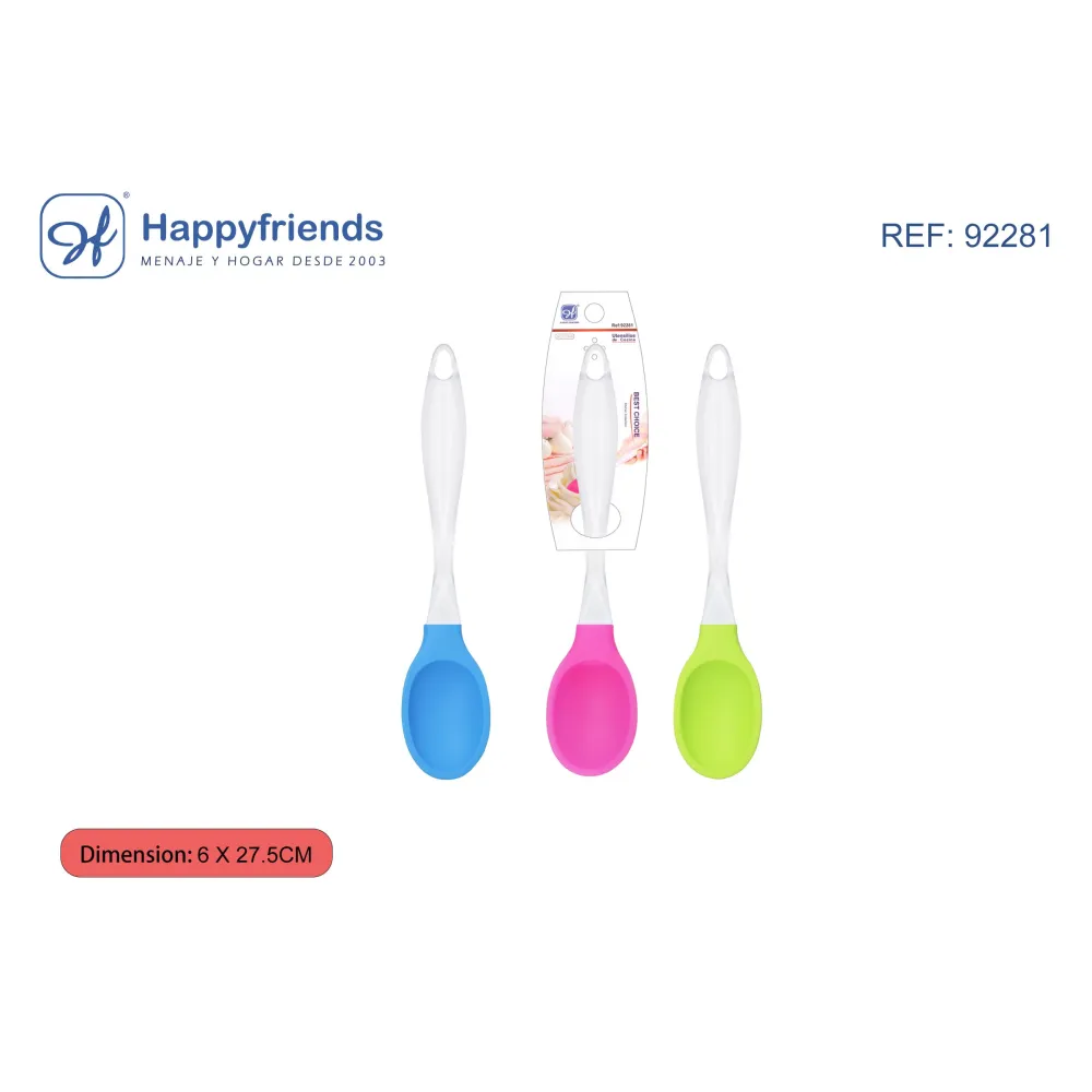 Cuchara de Silicona 27.5x6cm - Happy Friend
