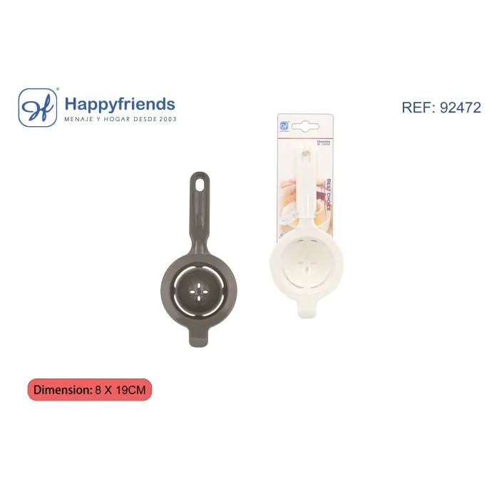 Separador de Yemas 8✖️19cm - Happy Friend: Utensilio imprescindible para repostería.