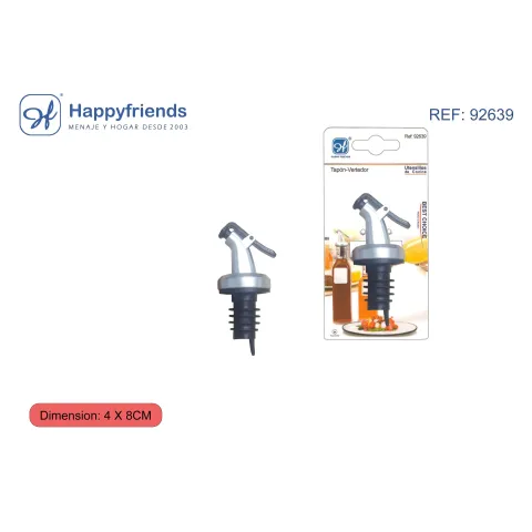 "Vertedor de Acero Inoxidable 4x8cm Happy Friend - Control Superior al Servir"
