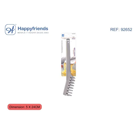 "Pinza Espagueti de Acero Inoxidable 5x24cm Happy Friend - Sirve con Estilo"