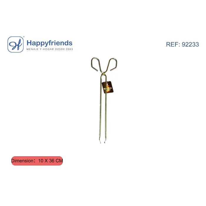 Pinza Barbacoa - Happy Friend, 34 cm