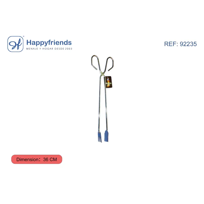 Pinza para Barbacoa de Pescado Happy Friend, 36 cm