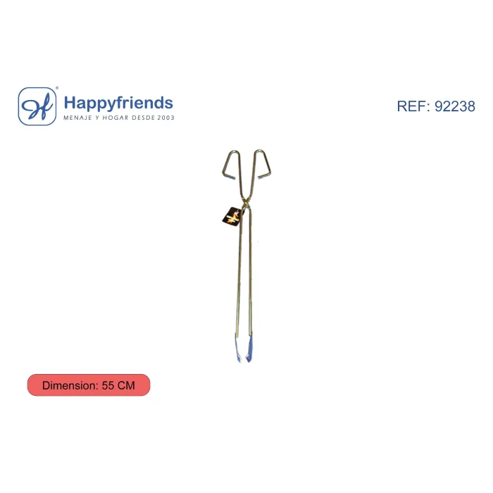 Pinza Barbacoa - Happy Friend, 55 cm