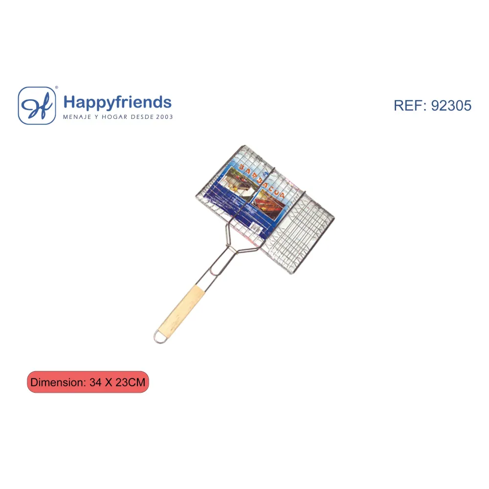 Parrilla Doble de Madera Happy Friend - Disfruta de Barbacoas Excepcionales