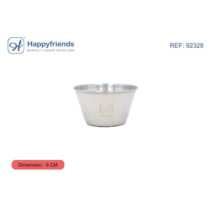 Flanera de Acero Inoxidable - Happy Friend, 9 cm