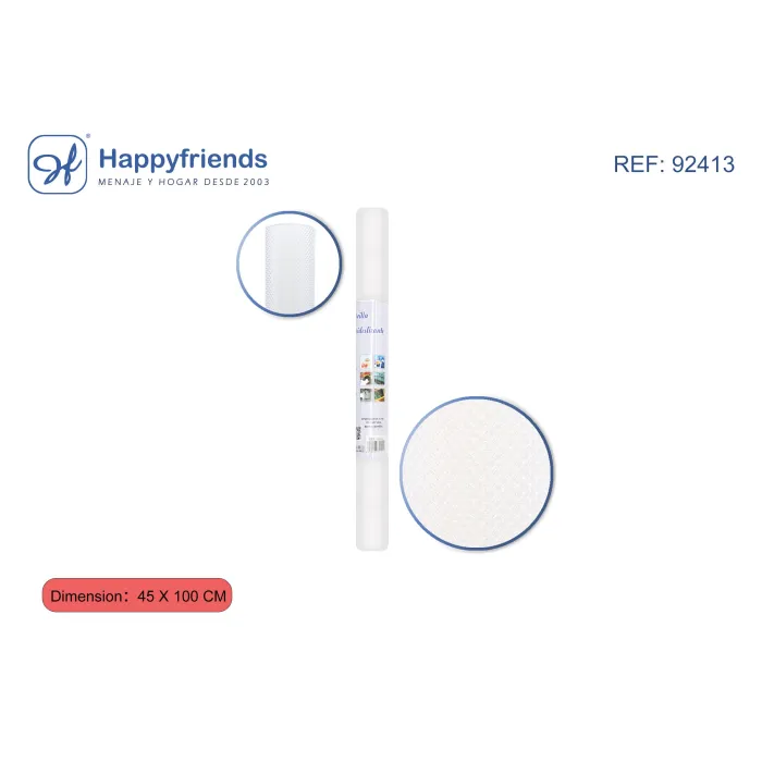 Alfombrilla Antideslizante Transparente - Happy Friend, 45 × 100 cm