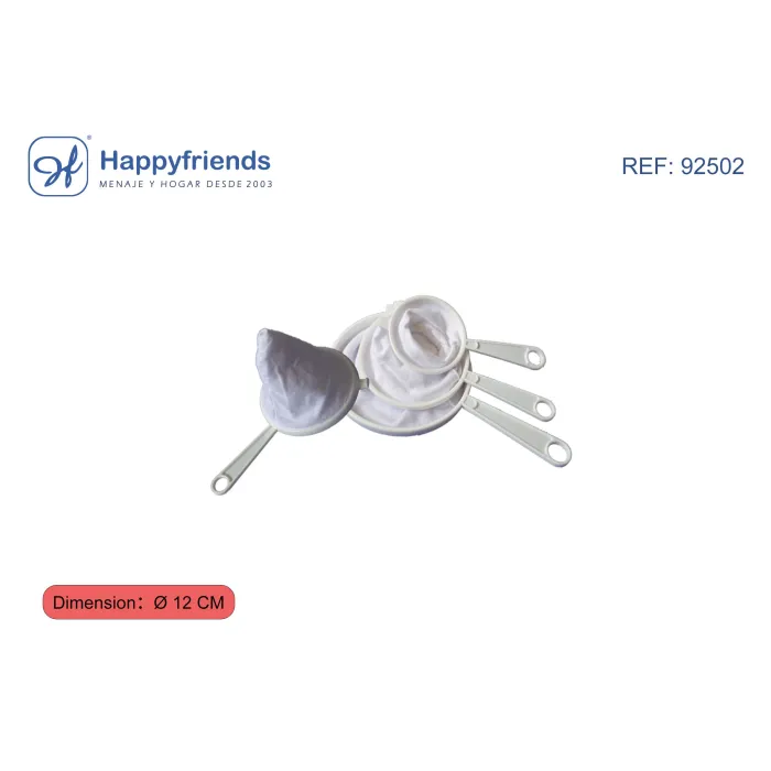 Colador de Franela - Happy Friend, 12 cm
