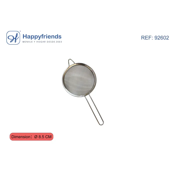 Colador de Acero Inoxidable - Happy Friend, 8,5 cm