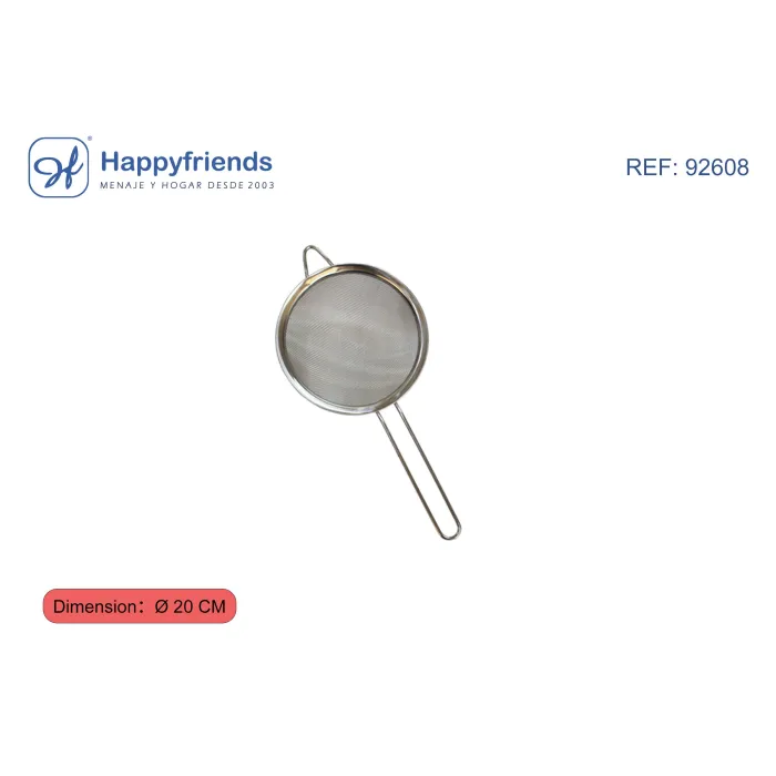 Colador de Acero Inoxidable - Happy Friend, 20 cm