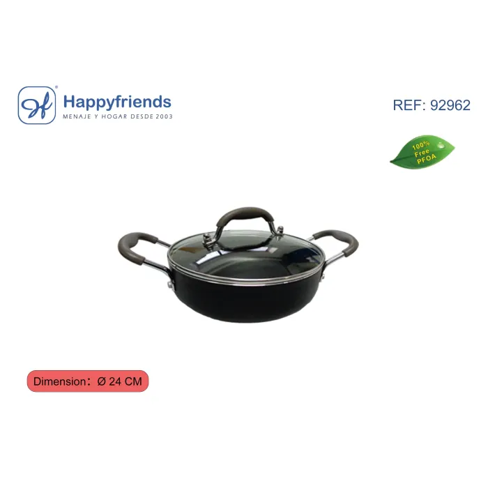 Tartera de Aluminio para Inducción - Happy Friend, Ø24 cm