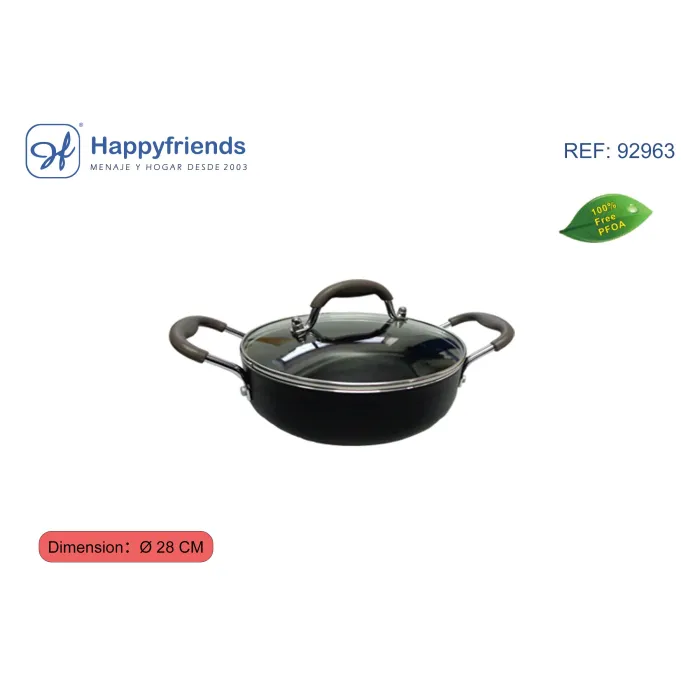 Tartera de Aluminio para Inducción - Happy Friend, Ø28 cm