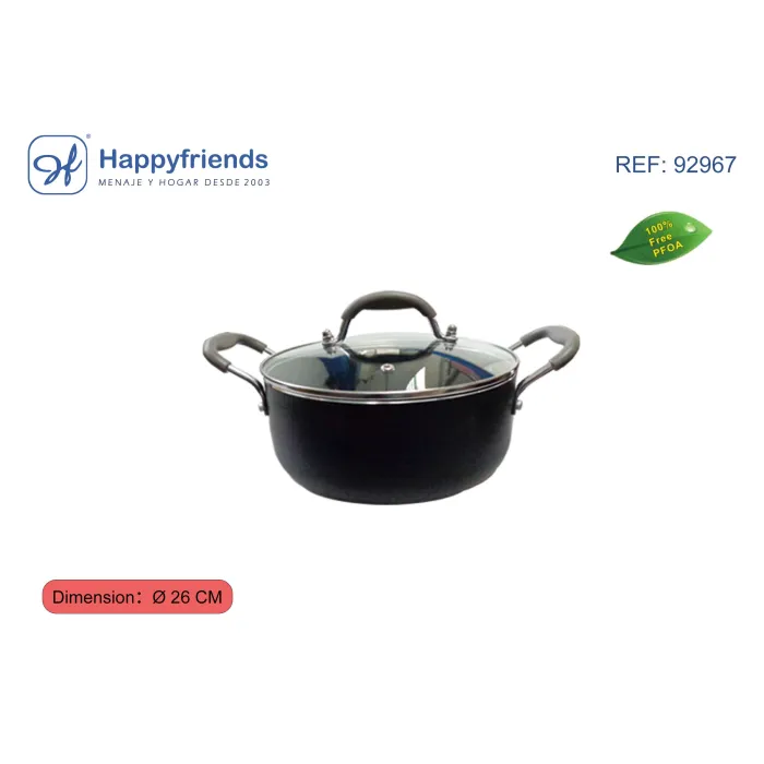 Olla de Aluminio para Inducción - Happy Friend, Ø26 cm