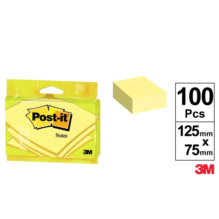 Bloc de Notas 655 Canary Yellow 100 Hojas Post it