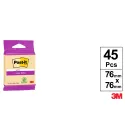 Notas Verdes 76mm x 76mm 45Hojas/Bloc Post it