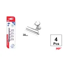 Pinza de Acero Cromado 38mm 4uds - MP