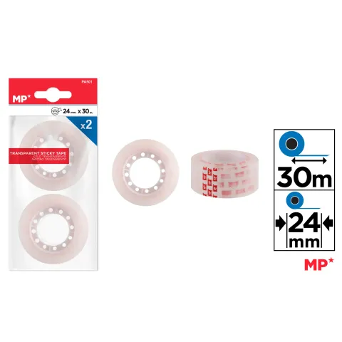 Cinta de Celo 2U Extra Ancho 24mmx30m - MP