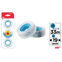 Cinta Adhesiva Cristal 18mmx33m 3uds - MP