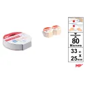 Cinta adhesiva doble cara MP de 80 micras y 25mmx33m - MP
