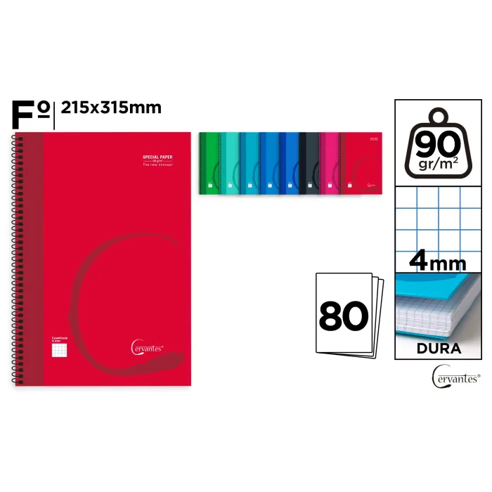 Cuaderno Esp. Fº 80h 90gr - MP