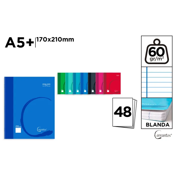 Cuaderno Grapada 4º 48H 60gr Horizontal - MP